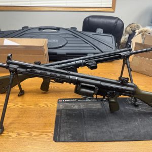 HK21 belt fed 7.62 NATO semi auto rifle